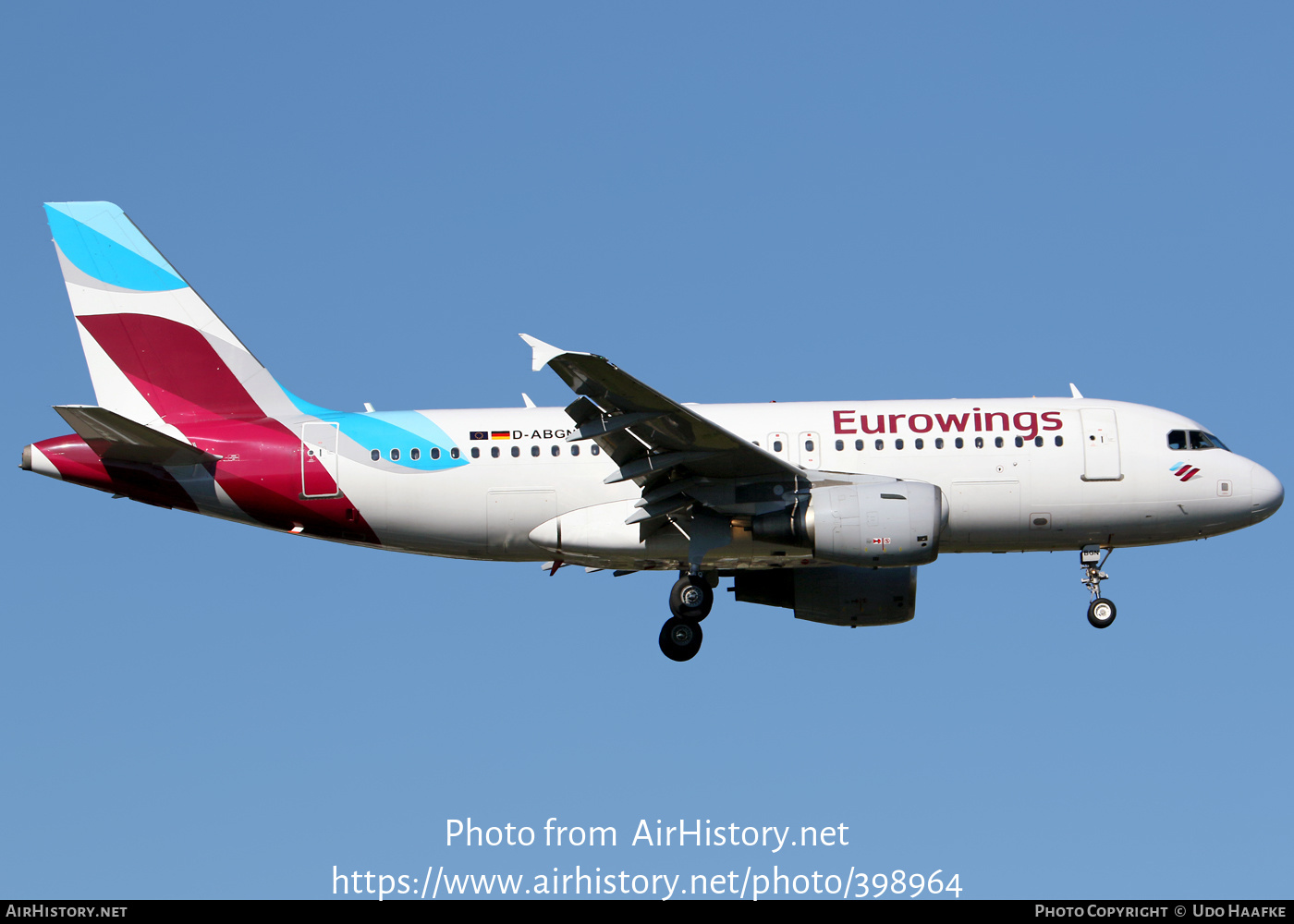 Aircraft Photo of D-ABGN | Airbus A319-112 | Eurowings | AirHistory.net #398964