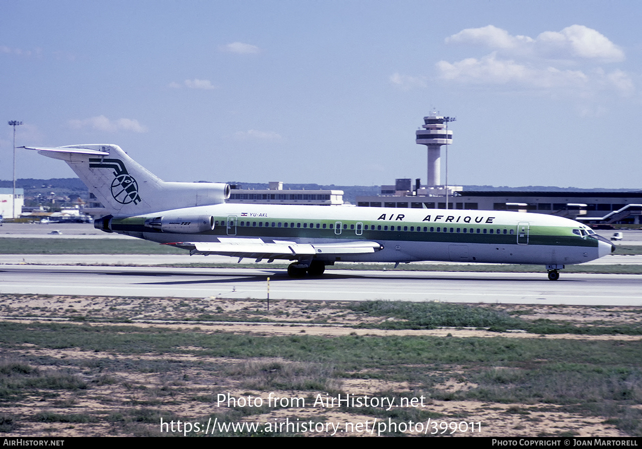 Aircraft Photo of YU-AKL | Boeing 727-2H9/Adv | Air Afrique | AirHistory.net #399011