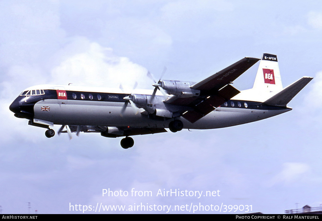 Aircraft Photo of G-APEM | Vickers 953 Vanguard | BEA - British European Airways | AirHistory.net #399031