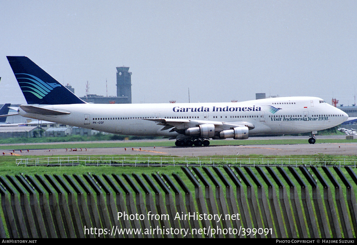 Aircraft Photo of PK-GSF | Boeing 747-2U3B | Garuda Indonesia | AirHistory.net #399091