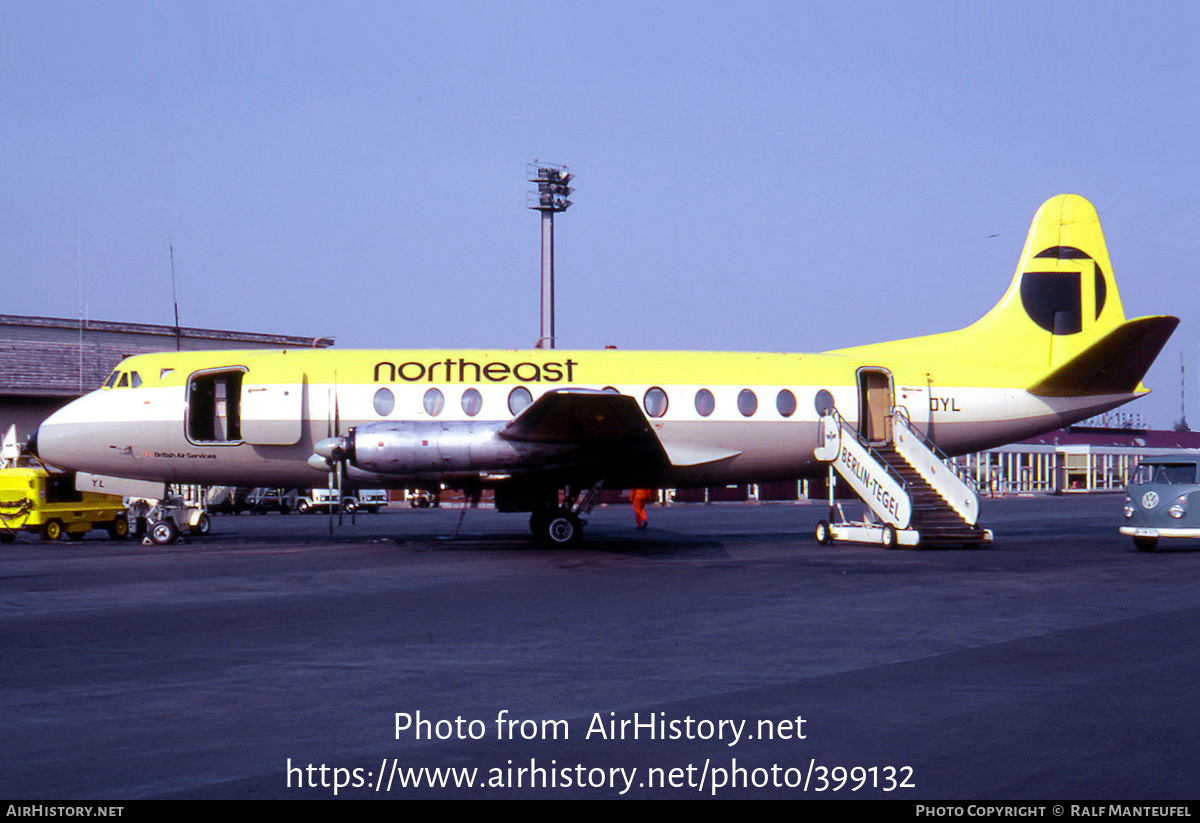 Aircraft Photo of G-AOYL | Vickers 806 Viscount | Northeast Airlines | AirHistory.net #399132