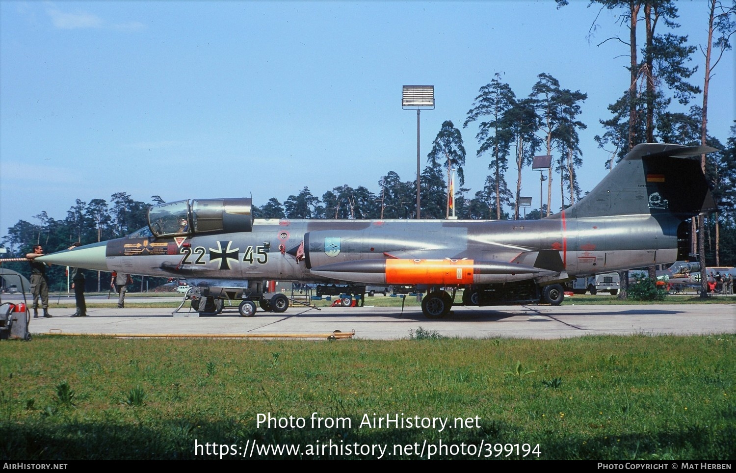 Aircraft Photo of 2245 | Lockheed F-104G Starfighter | Germany - Air Force | AirHistory.net #399194