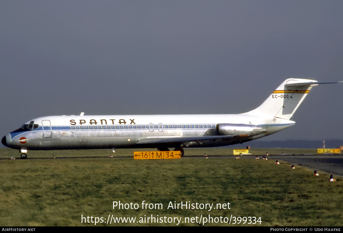 Aircraft Photo of EC-DQQ | McDonnell Douglas DC-9-32 | Spantax | AirHistory.net #399334