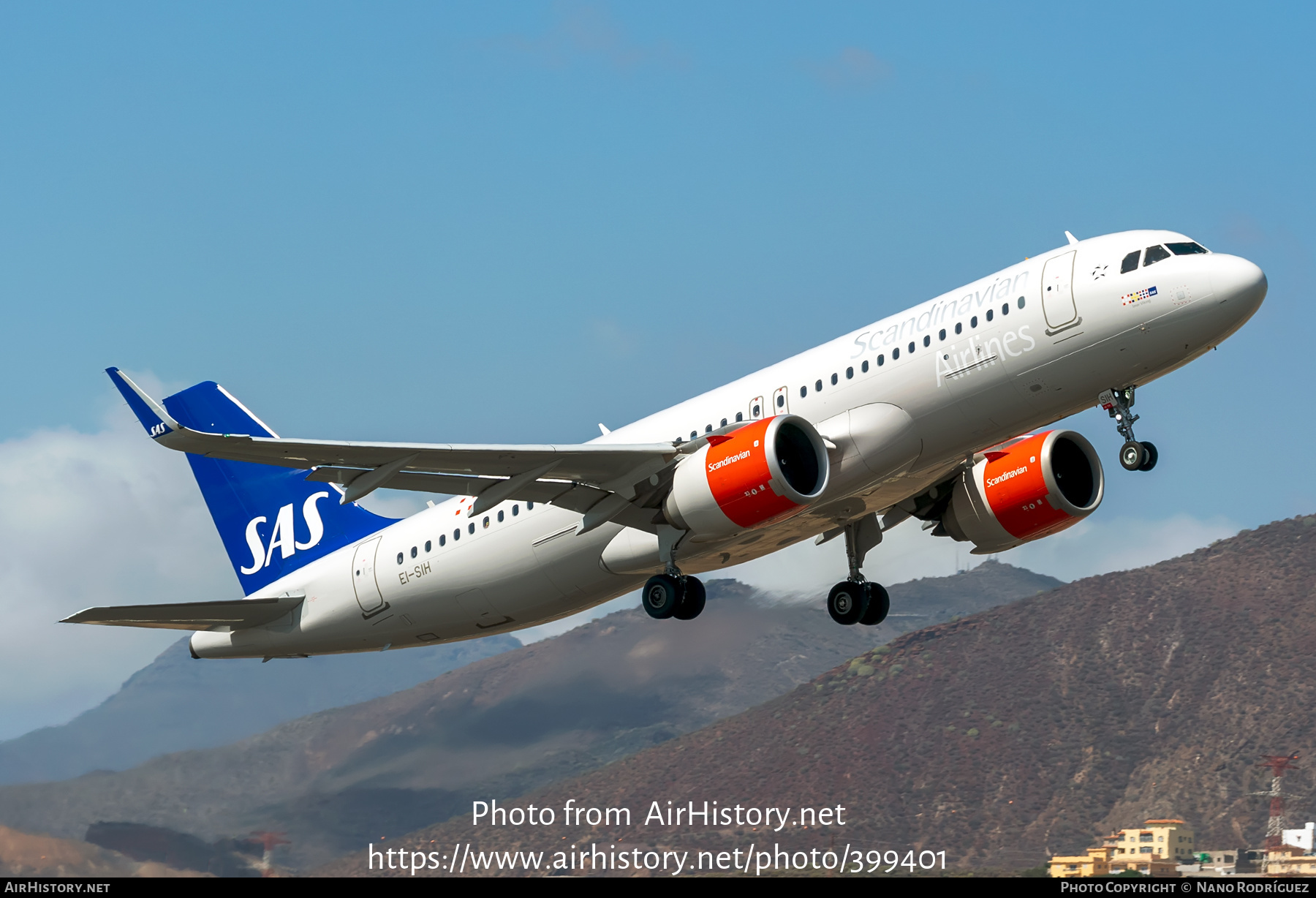 Aircraft Photo of EI-SIH | Airbus A320-251N | Scandinavian Airlines - SAS | AirHistory.net #399401