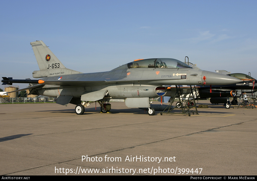 Aircraft Photo of J-653 | General Dynamics F-16BM Fighting Falcon | Netherlands - Air Force | AirHistory.net #399447