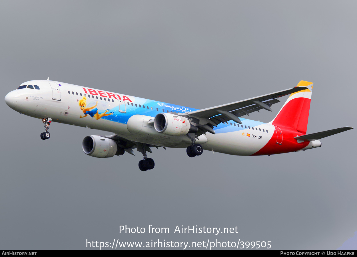 Aircraft Photo of EC-JZM | Airbus A321-212 | Iberia | AirHistory.net #399505