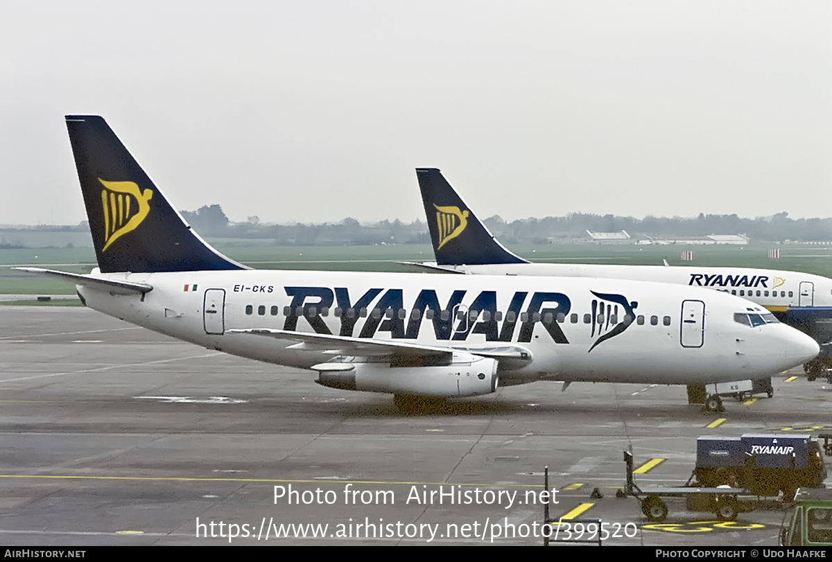 Aircraft Photo of EI-CKS | Boeing 737-2T5/Adv | Ryanair | AirHistory.net #399520