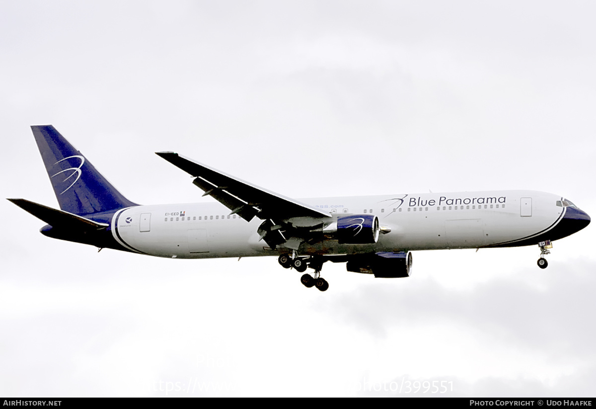 Aircraft Photo of EI-EED | Boeing 767-31A/ER | Blue Panorama Airlines | AirHistory.net #399551