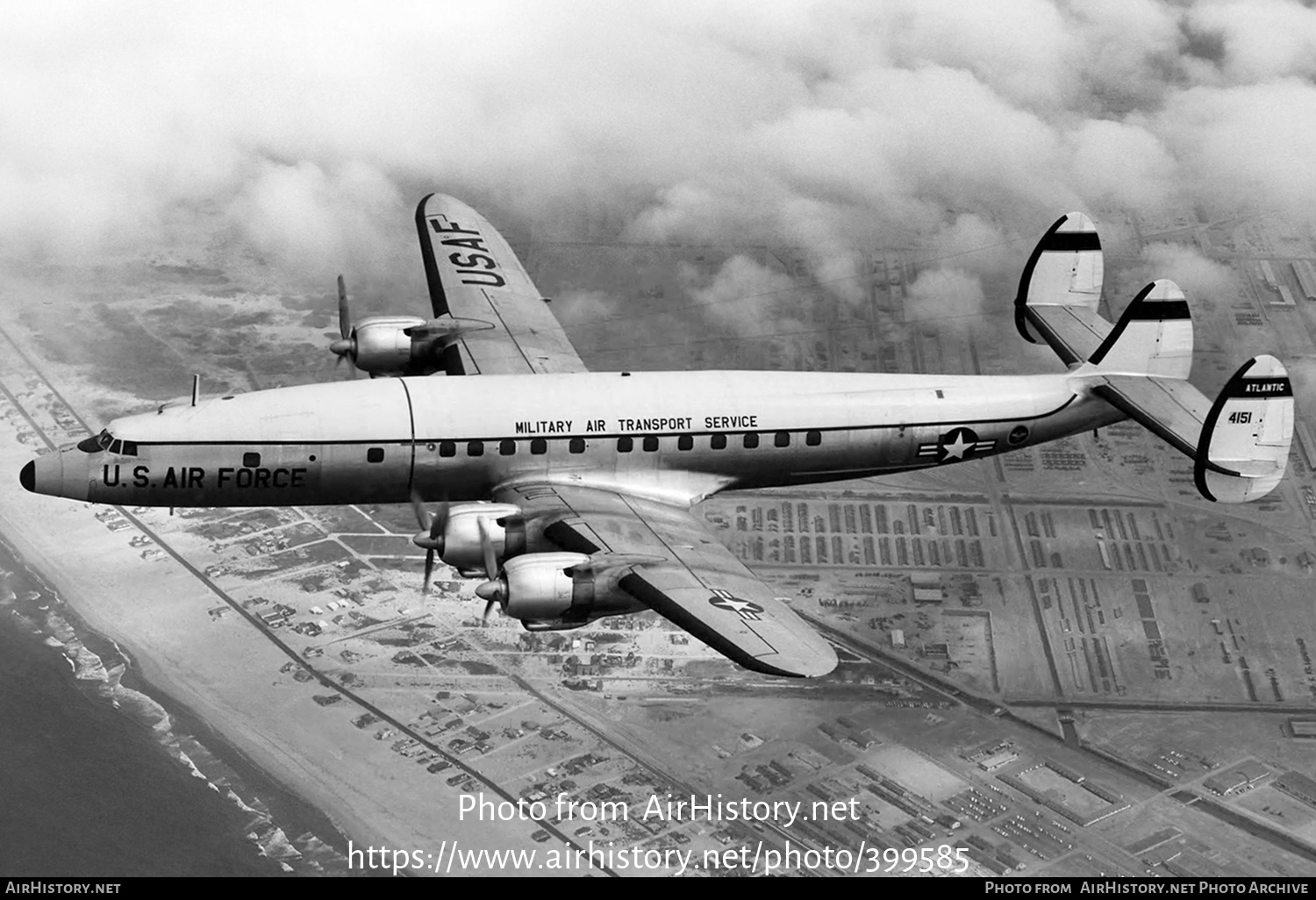 Aircraft Photo of 54-151 / 4151 | Lockheed C-121C Super Constellation | USA - Air Force | AirHistory.net #399585