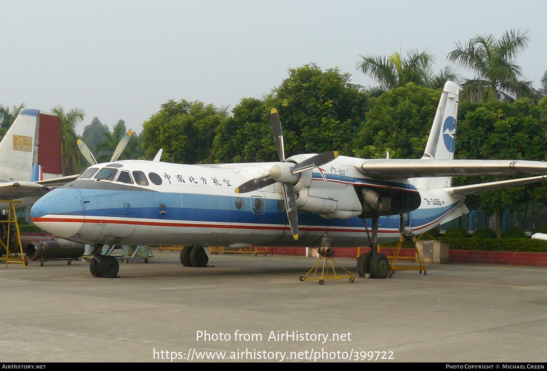 Aircraft Photo of B-3486 | Xian Y7-100 | China Northern Airlines | AirHistory.net #399722