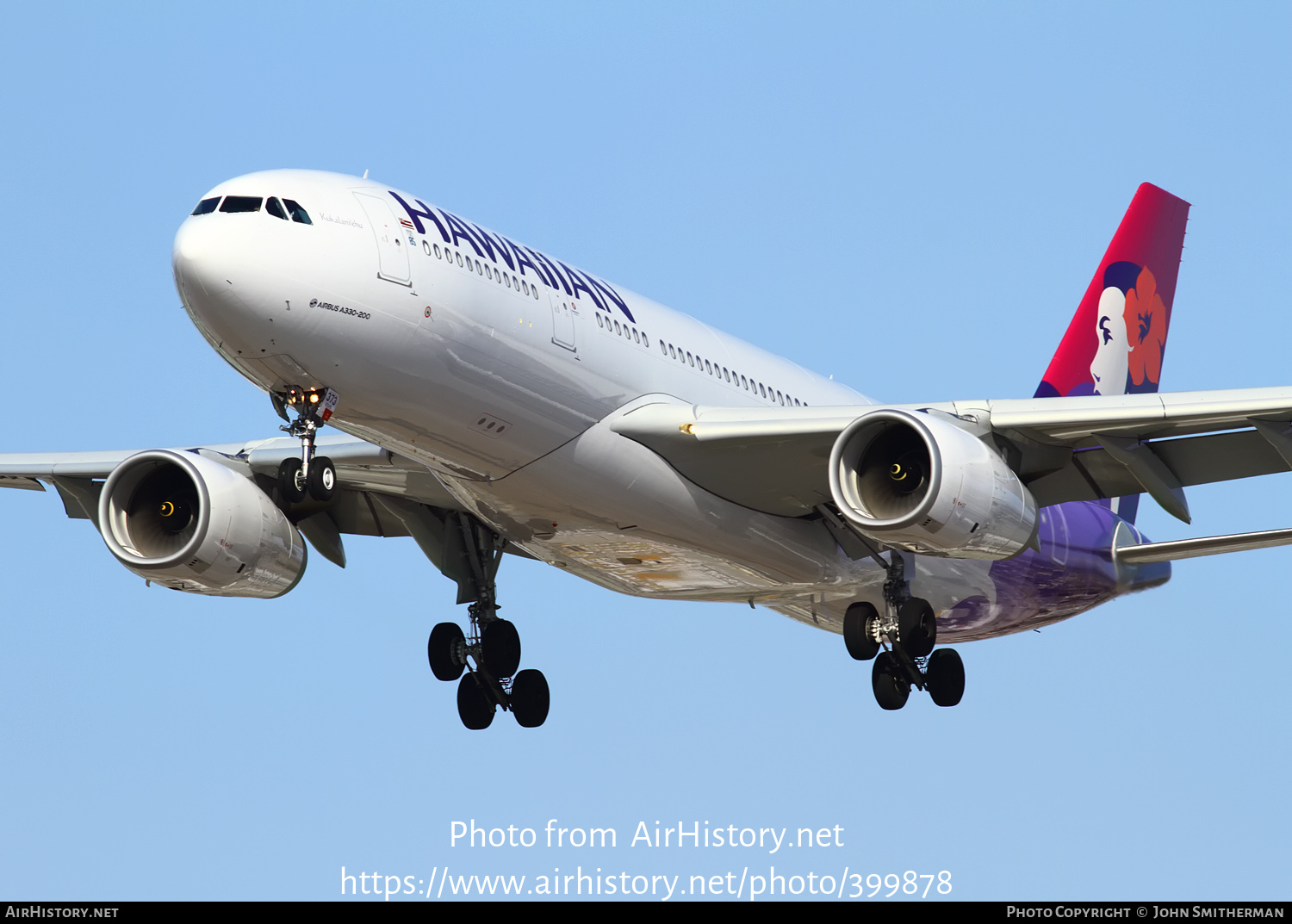 Aircraft Photo of N373HA | Airbus A330-243 | Hawaiian Airlines | AirHistory.net #399878