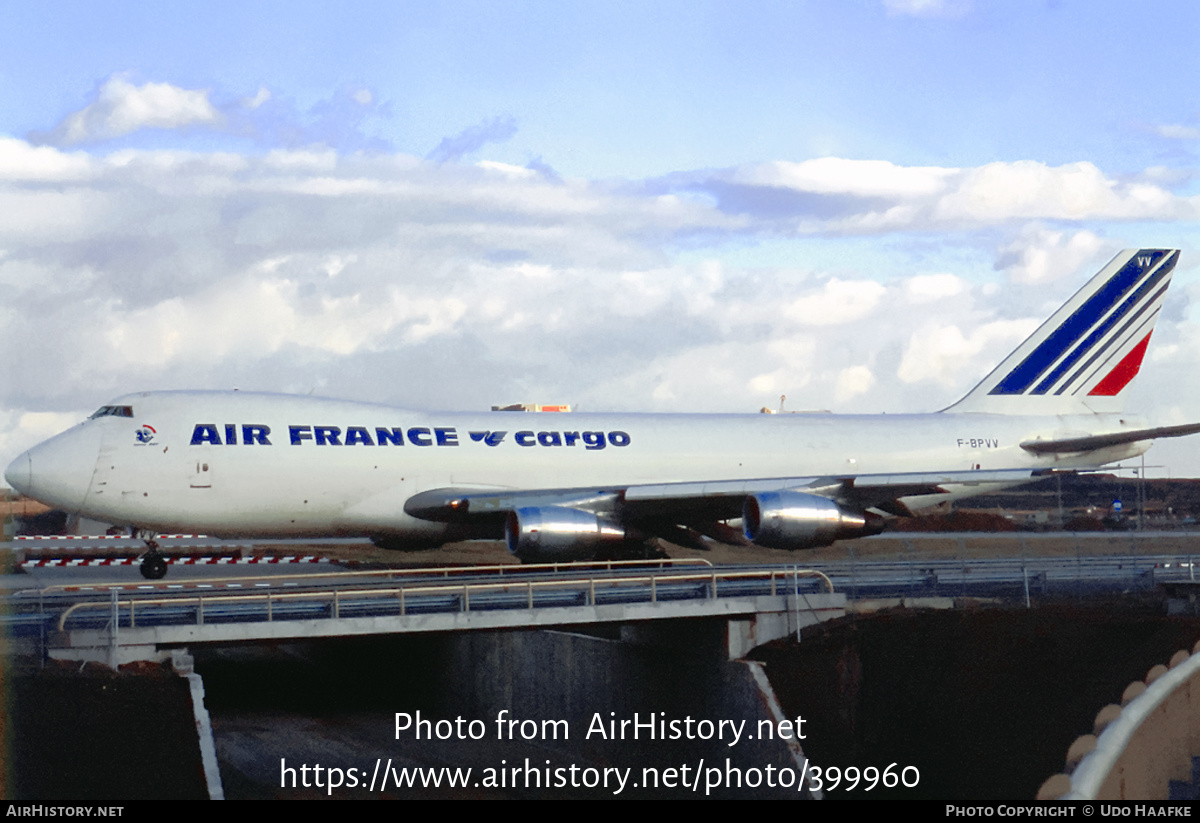 Aircraft Photo of F-BPVV | Boeing 747-228F/SCD | Air France Cargo | AirHistory.net #399960