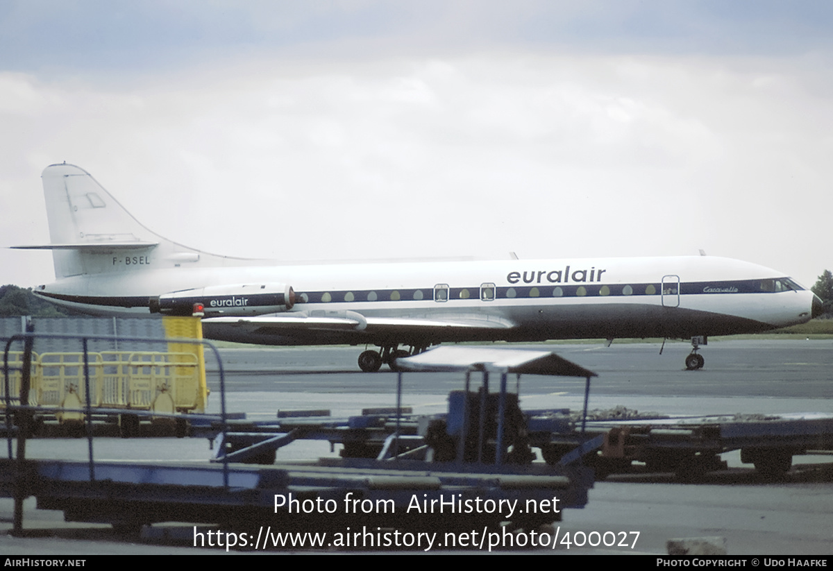 Aircraft Photo of F-BSEL | Sud SE-210 Caravelle VI-R | Euralair | AirHistory.net #400027