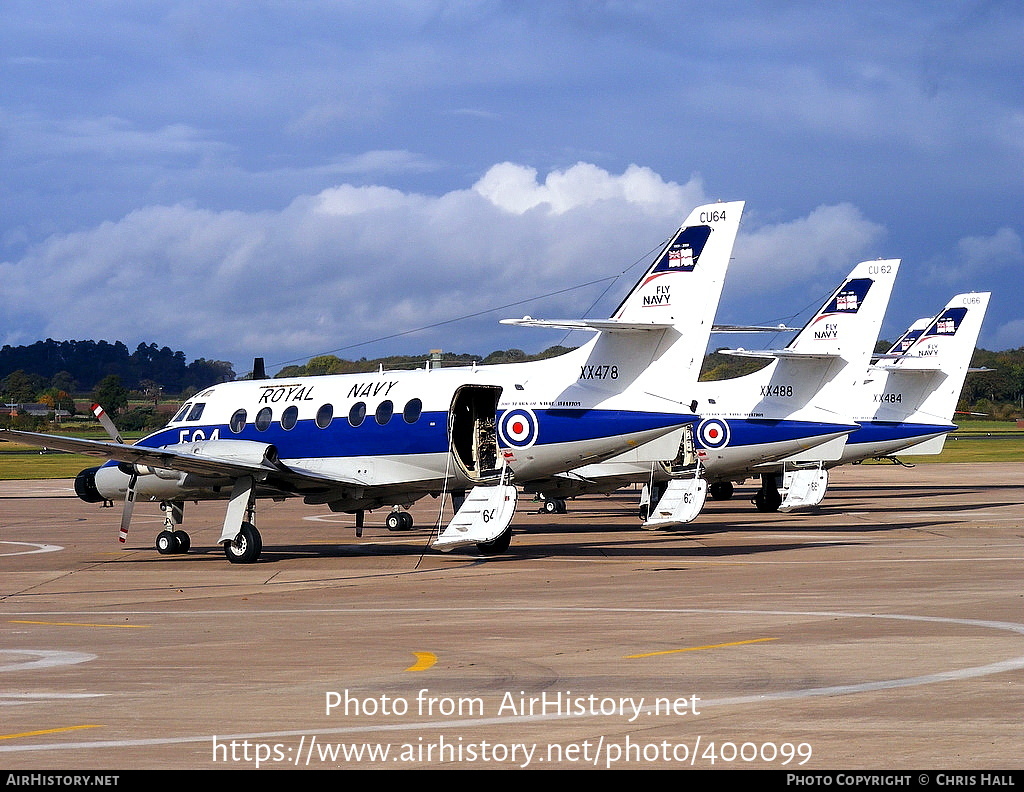 Aircraft Photo of XX478 | Scottish Aviation HP-137 Jetstream T2 | UK - Navy | AirHistory.net #400099