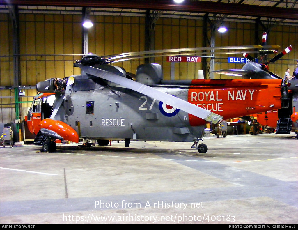 Aircraft Photo of XV673 | Westland WS-61 Sea King HU5 | UK - Navy | AirHistory.net #400183