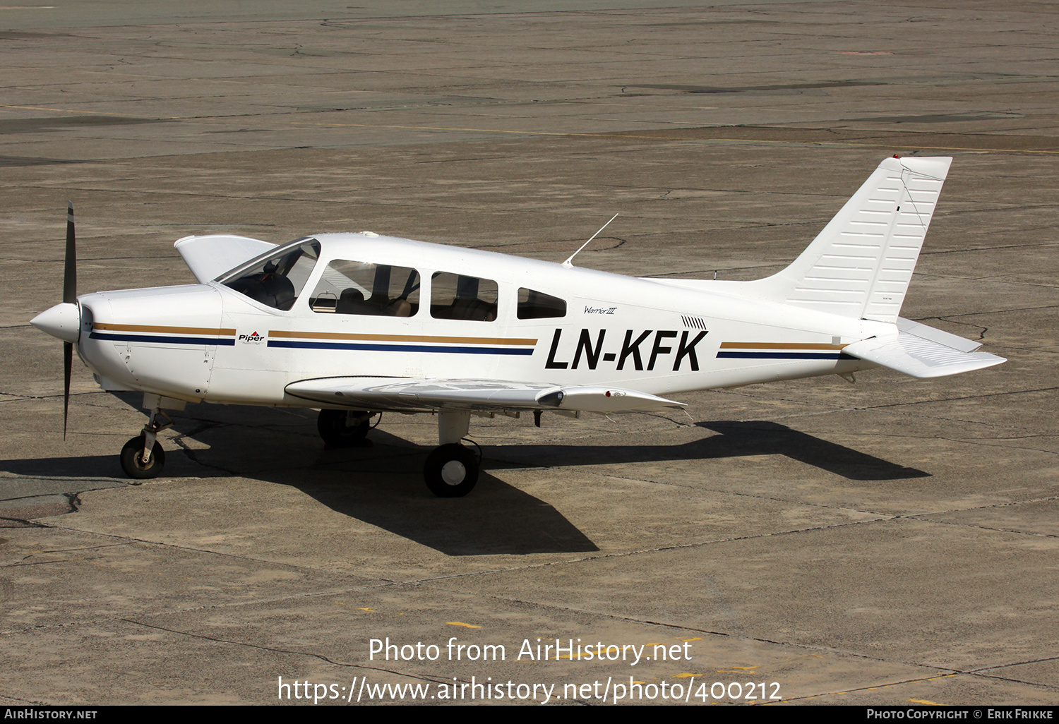 Aircraft Photo of LN-KFK | Piper PA-28-161(Centurion) Warrior III | AirHistory.net #400212