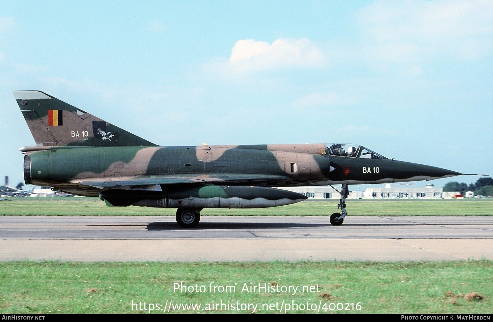 Aircraft Photo of BA10 | Dassault Mirage 5BA | Belgium - Air Force | AirHistory.net #400216