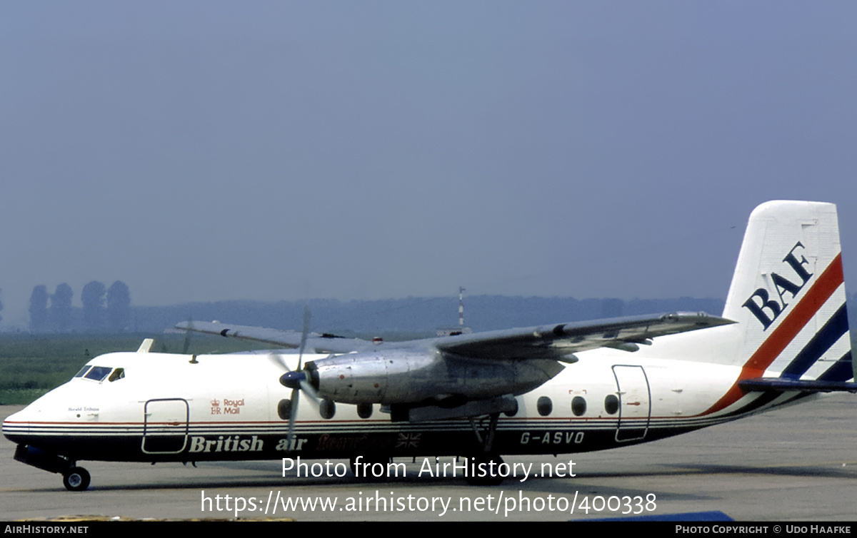 Aircraft Photo of G-ASVO | Handley Page HPR-7 Herald 214 | British Air Ferries - BAF | AirHistory.net #400338