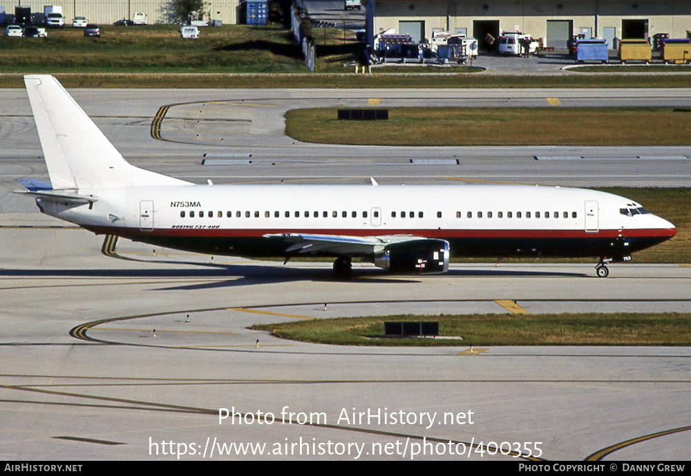 Aircraft Photo of N753MA | Boeing 737-48E | AirHistory.net #400355