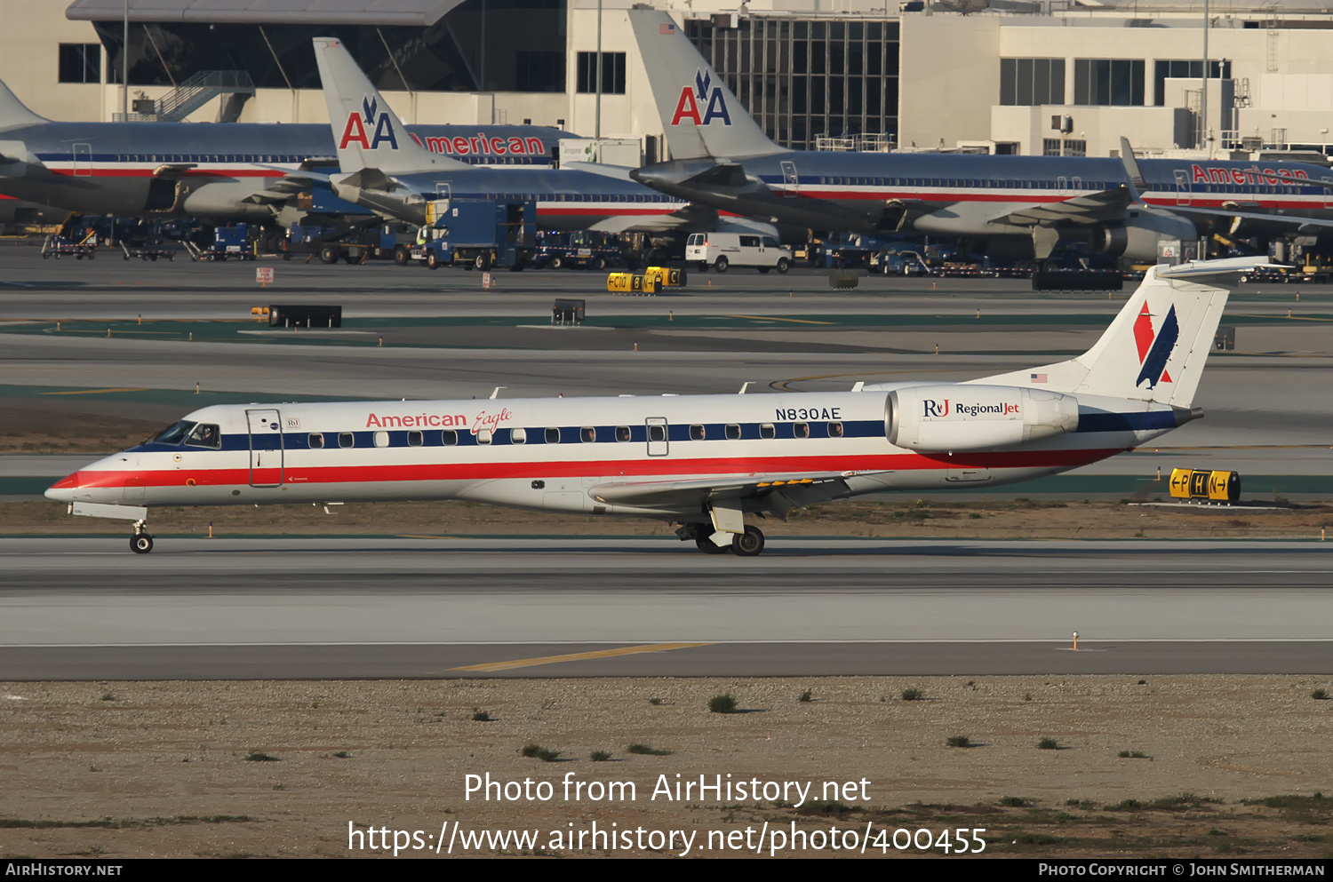 Aircraft Photo of N830AE | Embraer ERJ-140LR (EMB-135KL) | American Eagle | AirHistory.net #400455