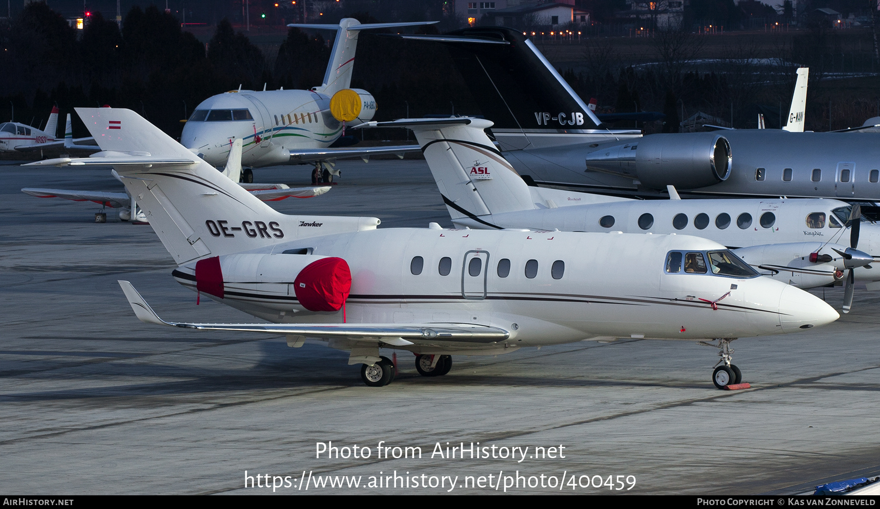 Aircraft Photo of OE-GRS | Raytheon Hawker 850XP | AirHistory.net #400459