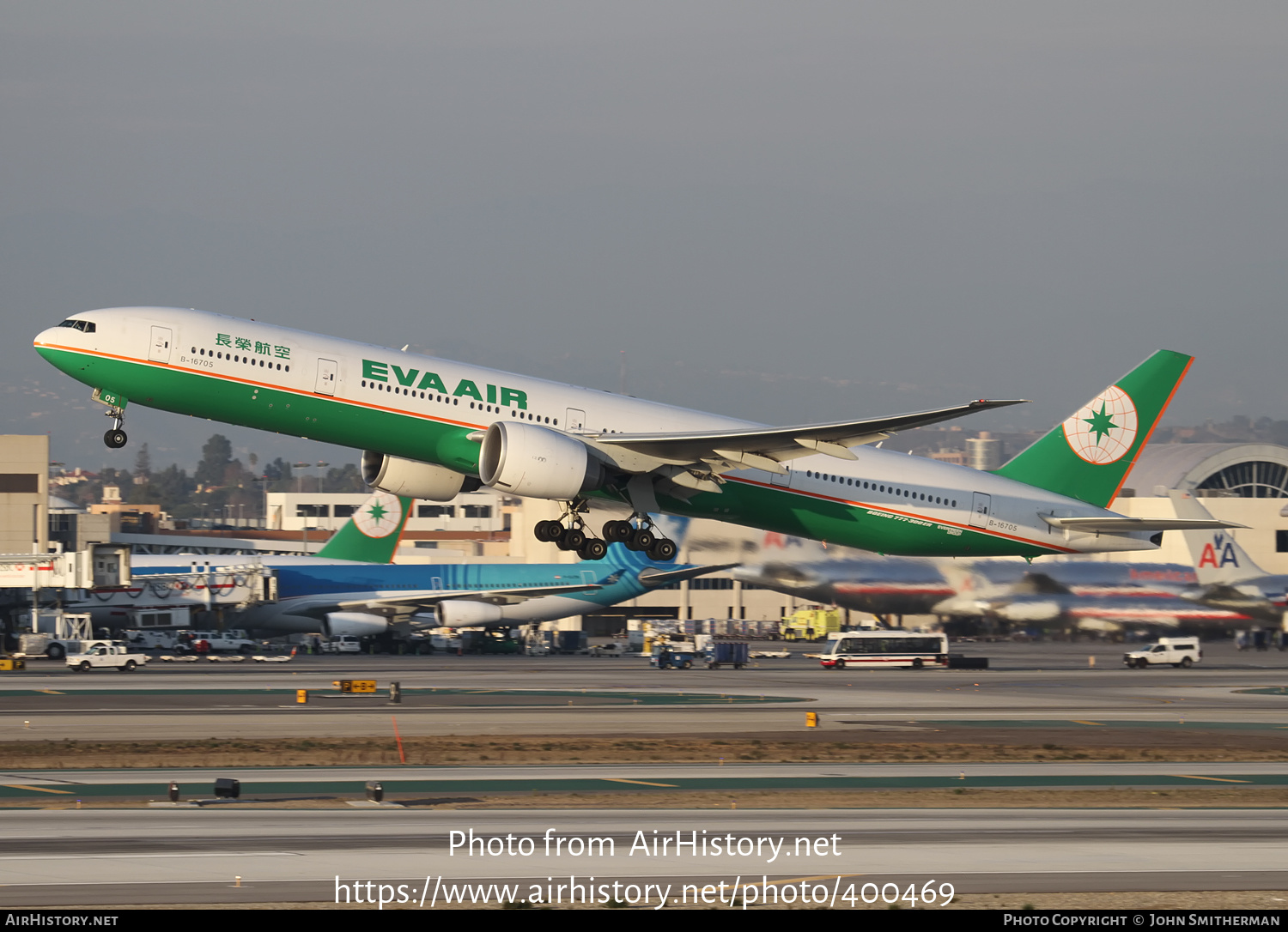 Aircraft Photo of B-16705 | Boeing 777-35E/ER | EVA Air | AirHistory.net #400469