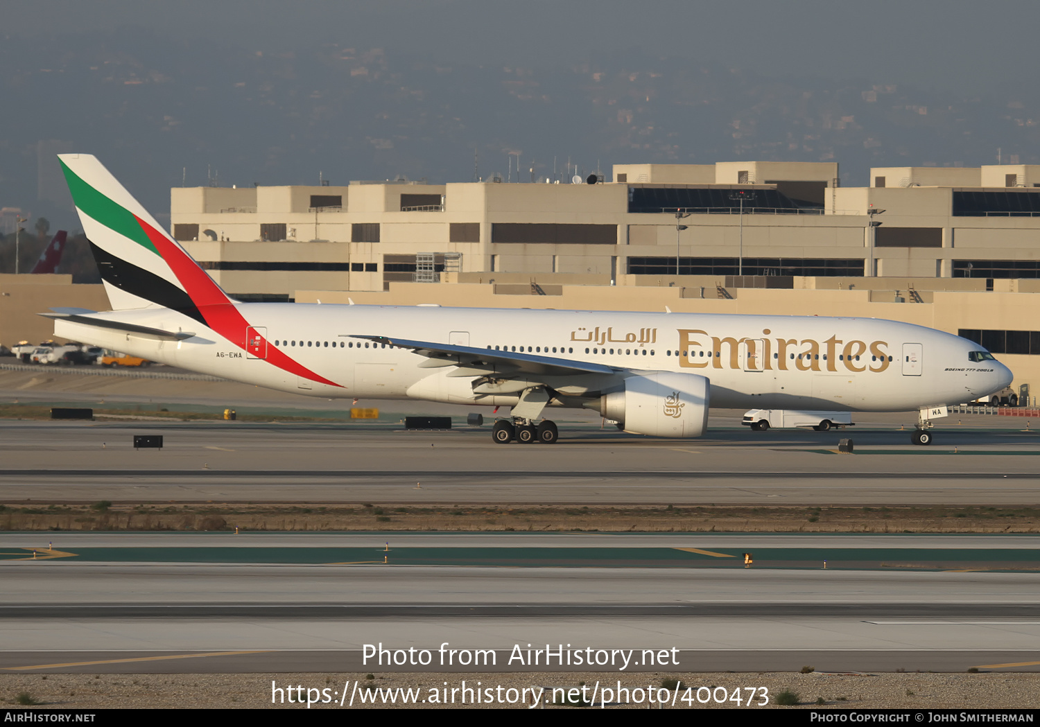 Aircraft Photo of A6-EWA | Boeing 777-21H/LR | Emirates | AirHistory.net #400473