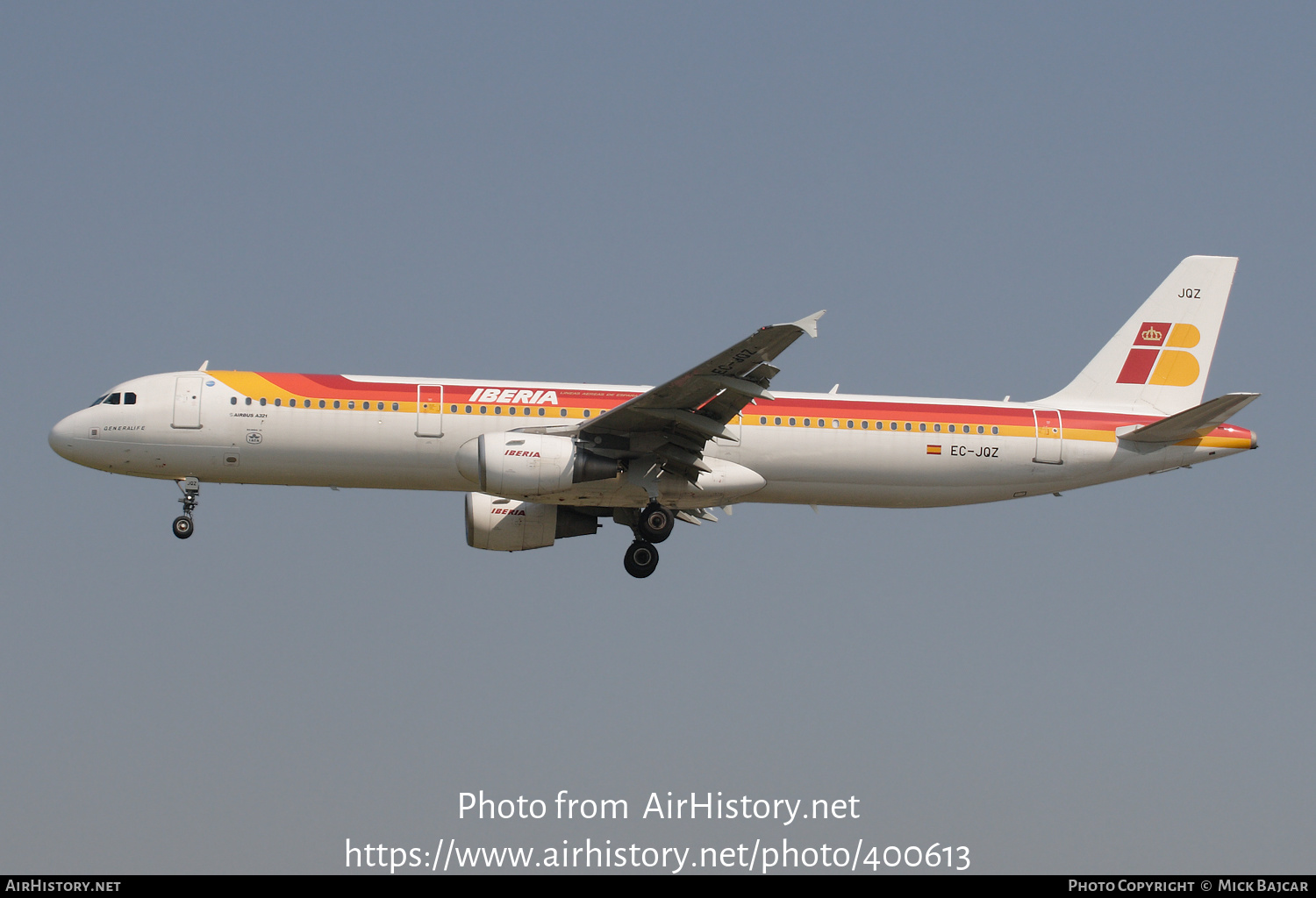 Aircraft Photo of EC-JQZ | Airbus A321-211 | Iberia | AirHistory.net #400613