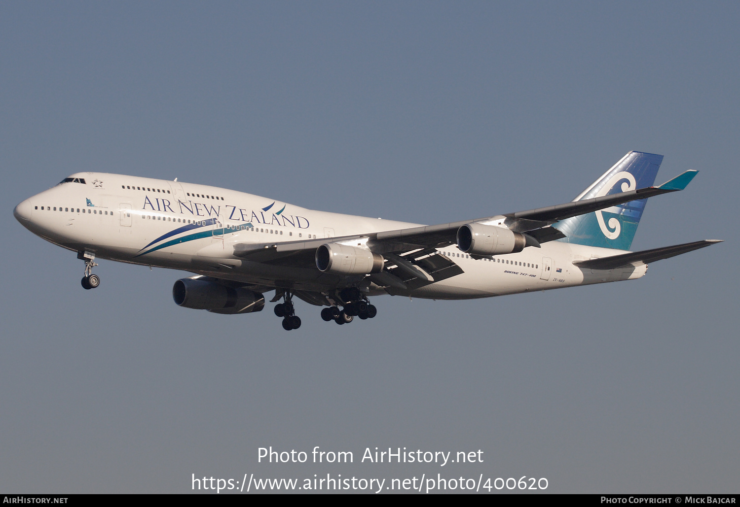 Aircraft Photo of ZK-NBS | Boeing 747-419 | Air New Zealand | AirHistory.net #400620