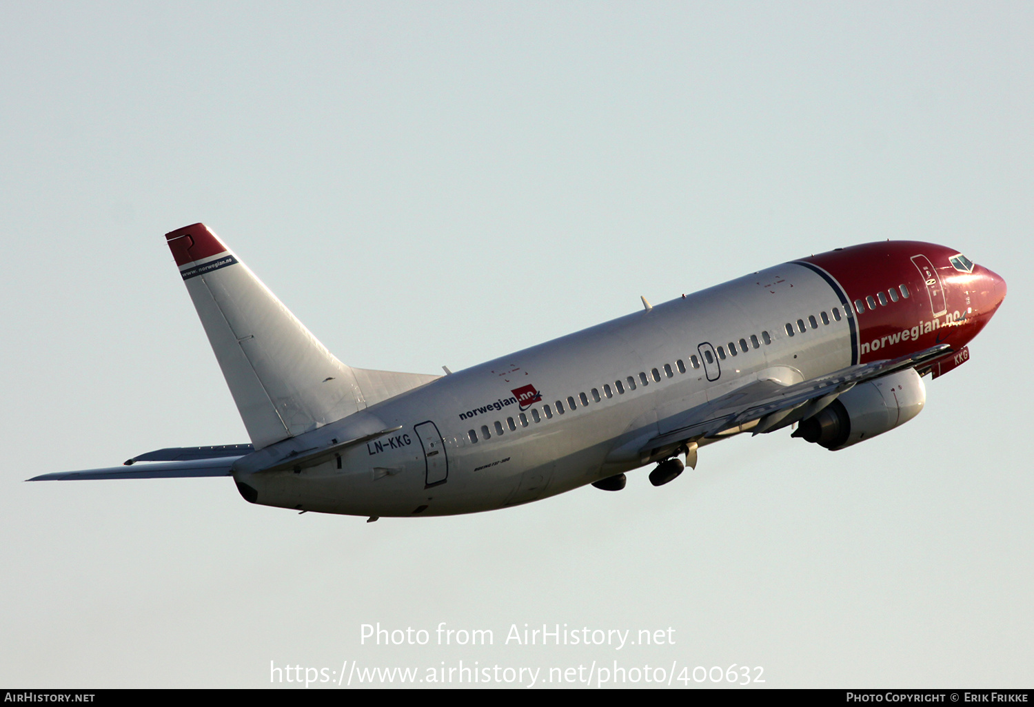 Aircraft Photo of LN-KKG | Boeing 737-3K2 | Norwegian | AirHistory.net #400632