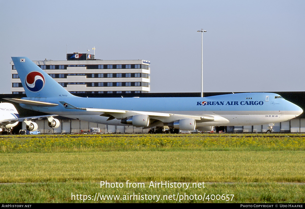 Aircraft Photo of HL7602 | Boeing 747-4B5F/ER/SCD | Korean Air Cargo | AirHistory.net #400657