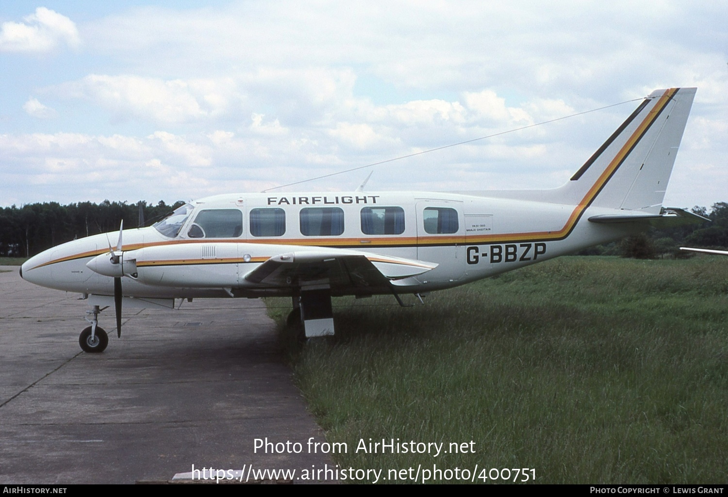 Aircraft Photo of G-BBZP | Piper PA-31-350 Navajo Chieftain | Fairflight Charters | AirHistory.net #400751