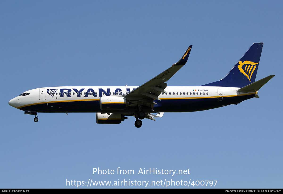 Aircraft Photo of EI-FOW | Boeing 737-8AS | Ryanair | AirHistory.net #400797