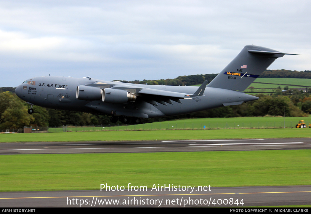 Aircraft Photo of 02-1098 / 21098 | Boeing C-17A Globemaster III | USA - Air Force | AirHistory.net #400844