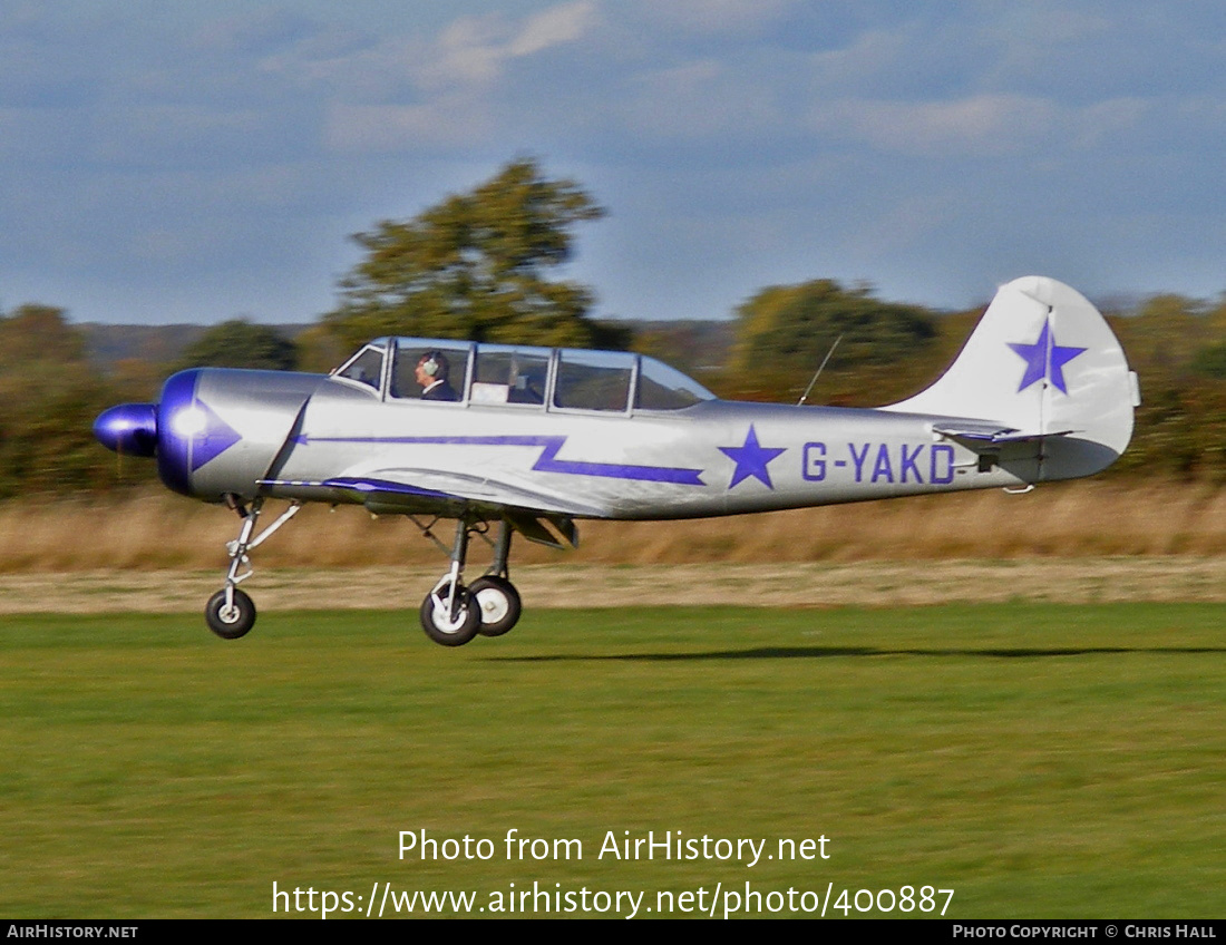 Aircraft Photo of G-YAKD | Yakovlev Yak-52 | AirHistory.net #400887