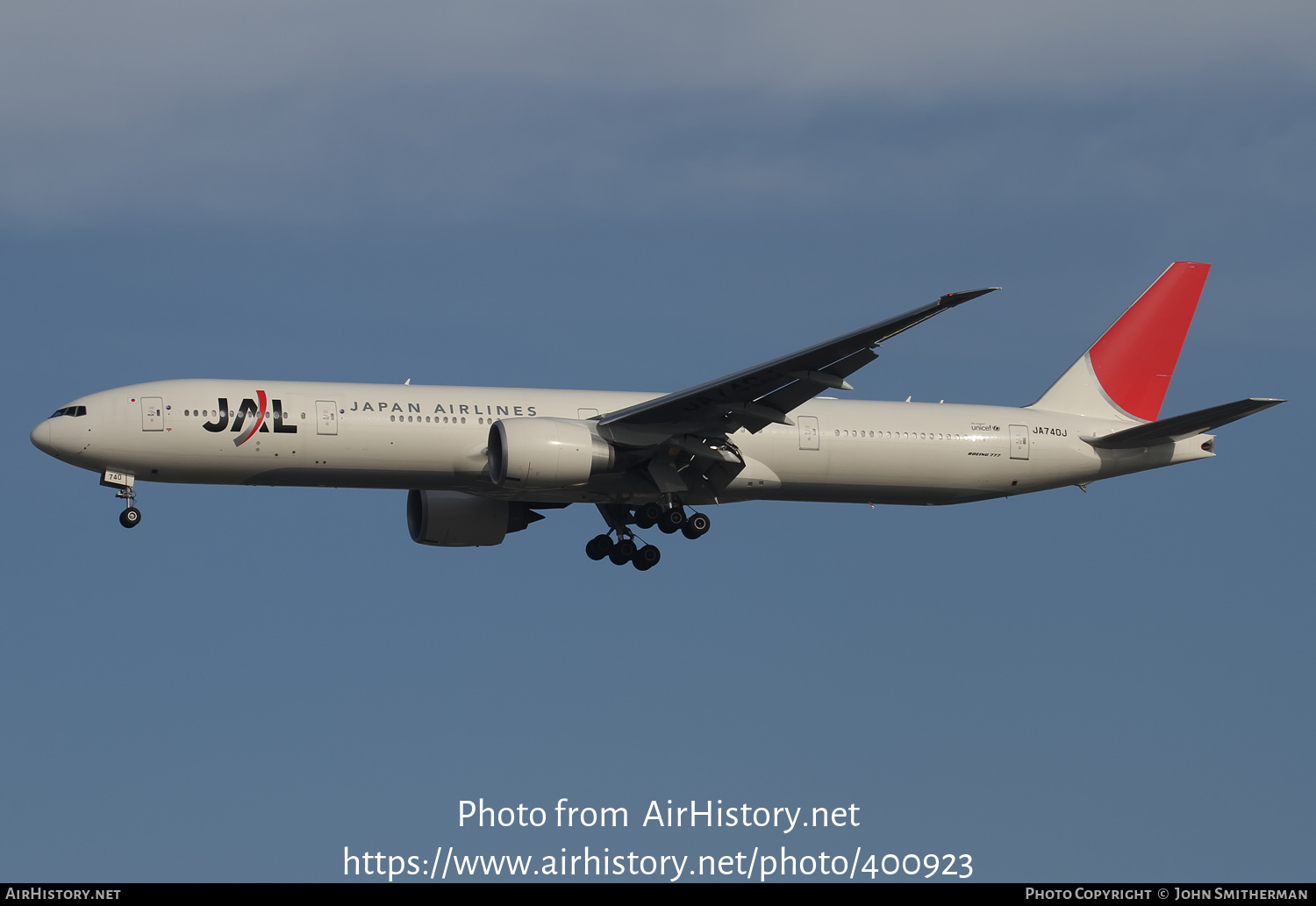 Aircraft Photo of JA740J | Boeing 777-346/ER | Japan Airlines - JAL | AirHistory.net #400923