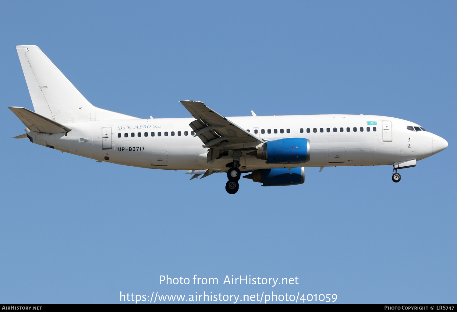 Aircraft Photo of UP-B3717 | Boeing 737-322 | B & K Aero KZ | AirHistory.net #401059