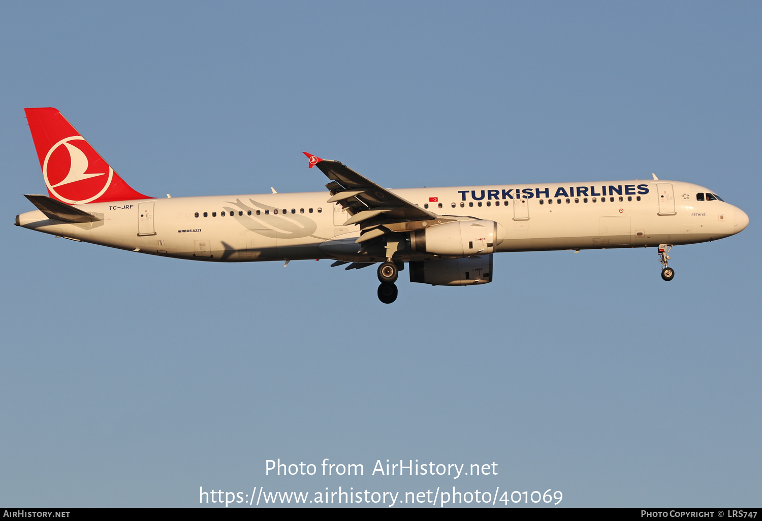 Aircraft Photo of TC-JRF | Airbus A321-231 | Turkish Airlines | AirHistory.net #401069