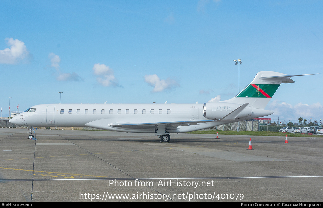 Aircraft Photo of LX-PAK | Bombardier Global 7500 (BD-700-2A12) | AirHistory.net #401079