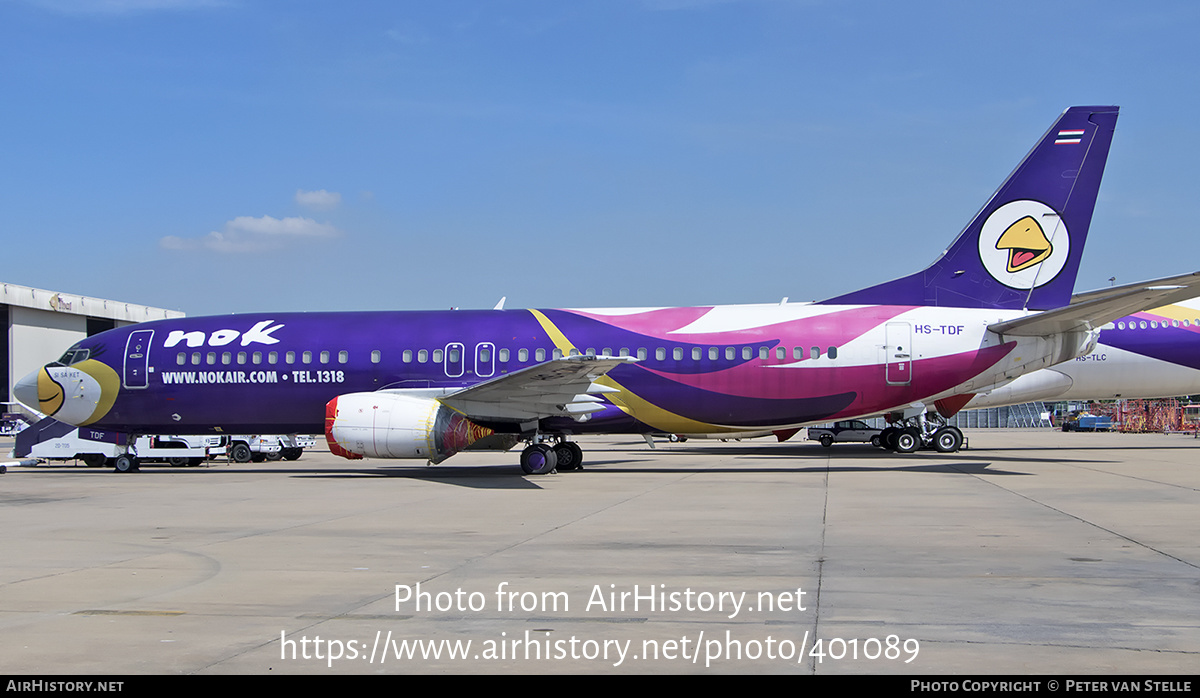 Aircraft Photo of HS-TDF | Boeing 737-4D7 | Nok Air | AirHistory.net #401089