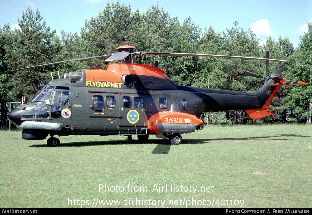 Aircraft Photo of 10407 | Eurocopter Hkp10 Super Puma (AS-332M1) | Sweden - Air Force | AirHistory.net #401109