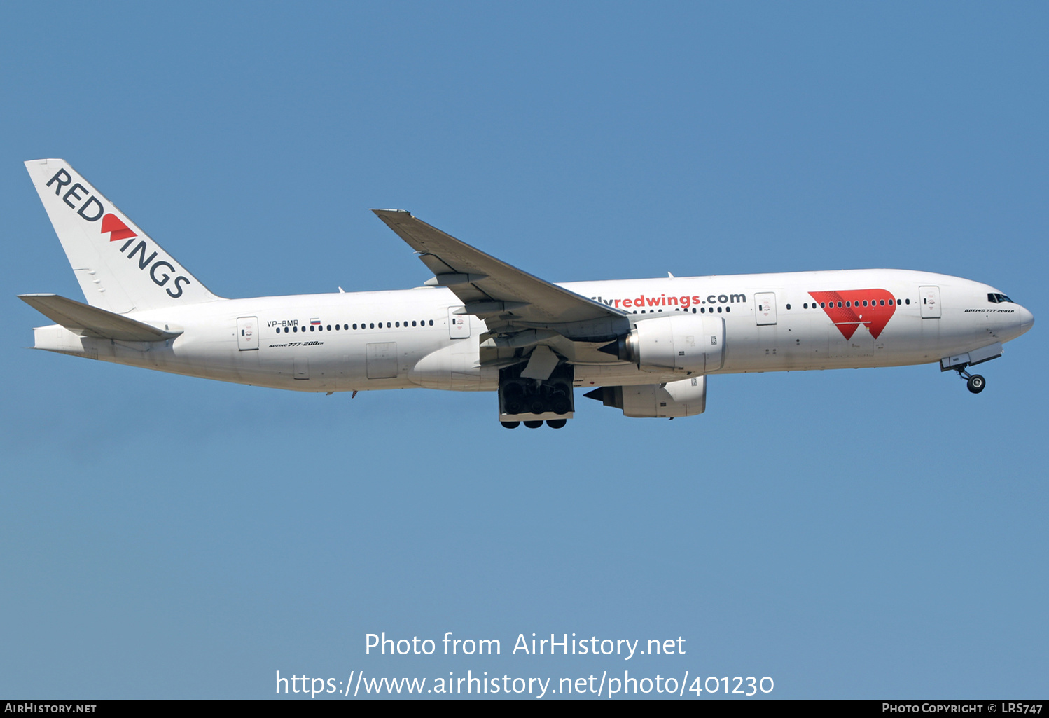 Aircraft Photo of VP-BMR | Boeing 777-21H/ER | Red Wings | AirHistory.net #401230