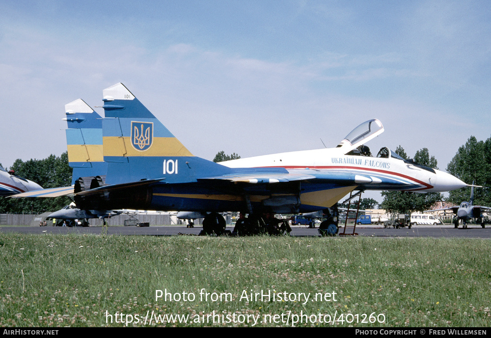 Aircraft Photo of 101 blue | Mikoyan-Gurevich MiG-29A (9-12A) | Ukraine - Air Force | AirHistory.net #401260