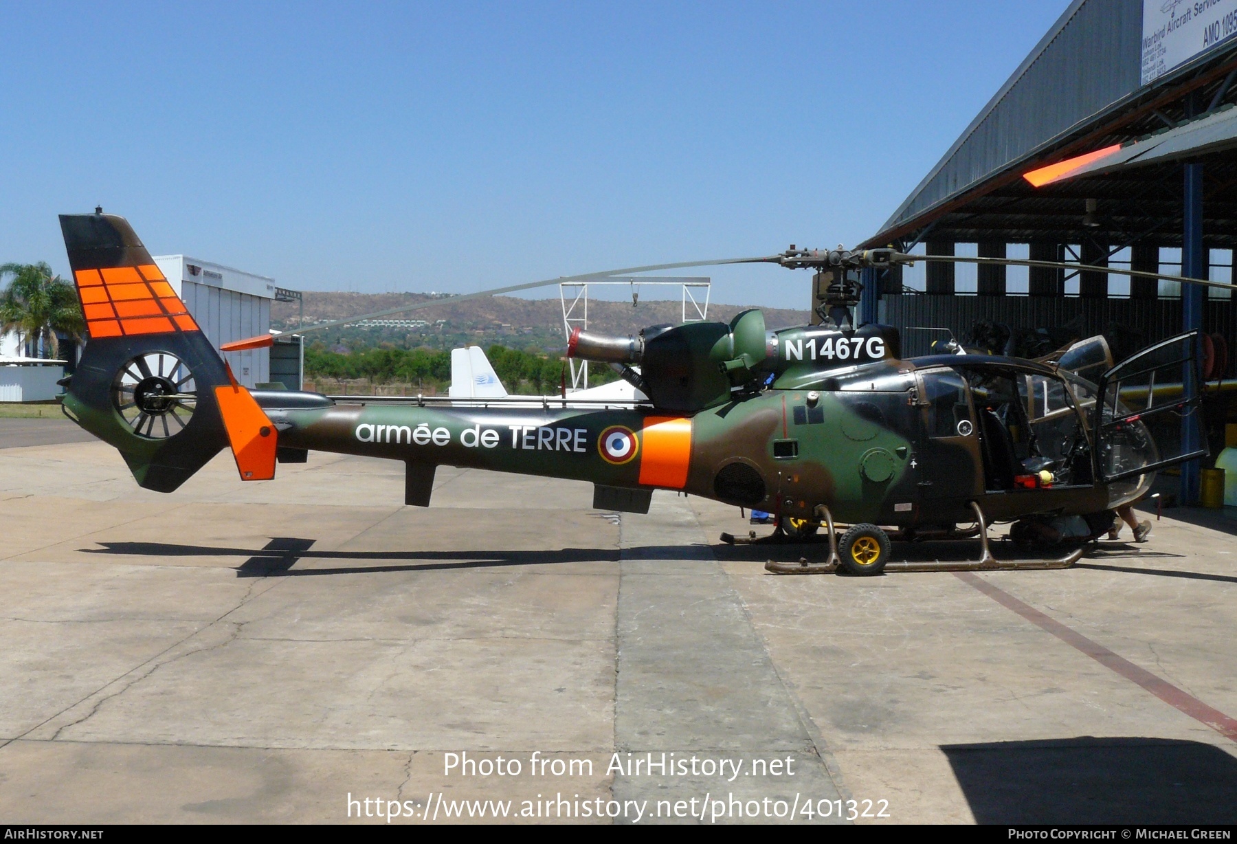 Aircraft Photo of N1467G | Aerospatiale SA-341F Gazelle | France - Army | AirHistory.net #401322