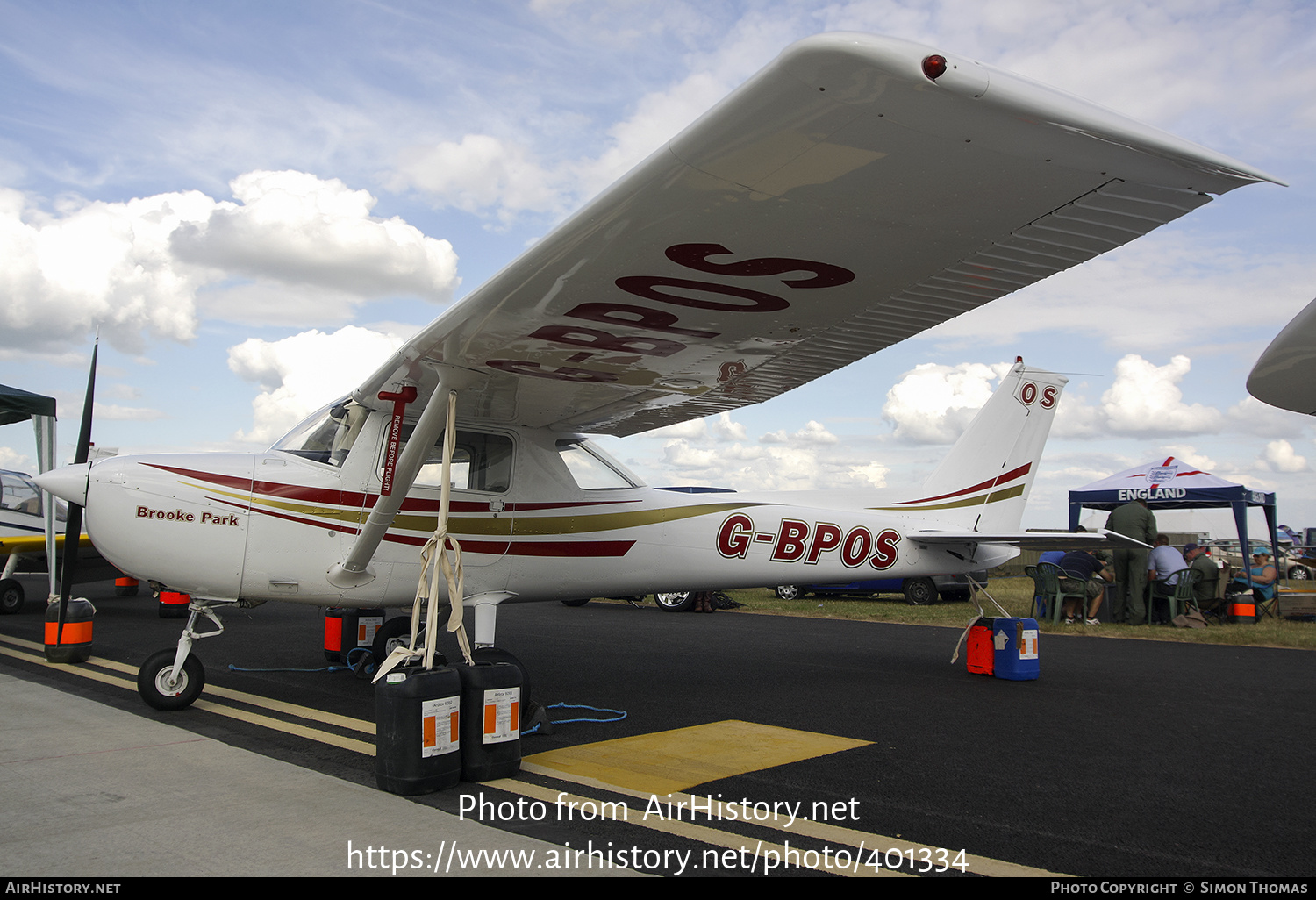 Aircraft Photo of G-BPOS | Cessna 150M | Brooke Park | AirHistory.net #401334