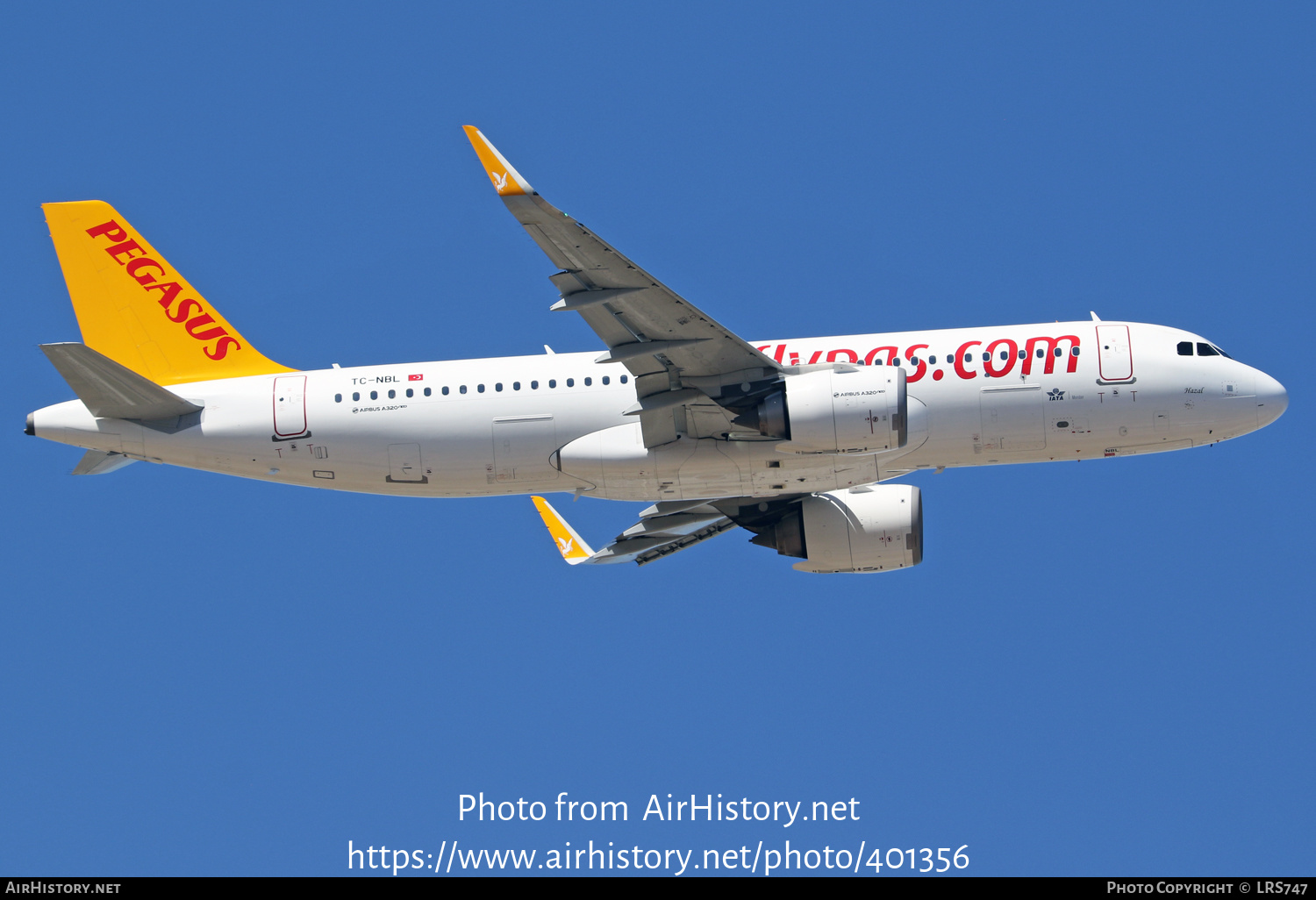 Aircraft Photo of TC-NBL | Airbus A320-251N | Pegasus Airlines | AirHistory.net #401356