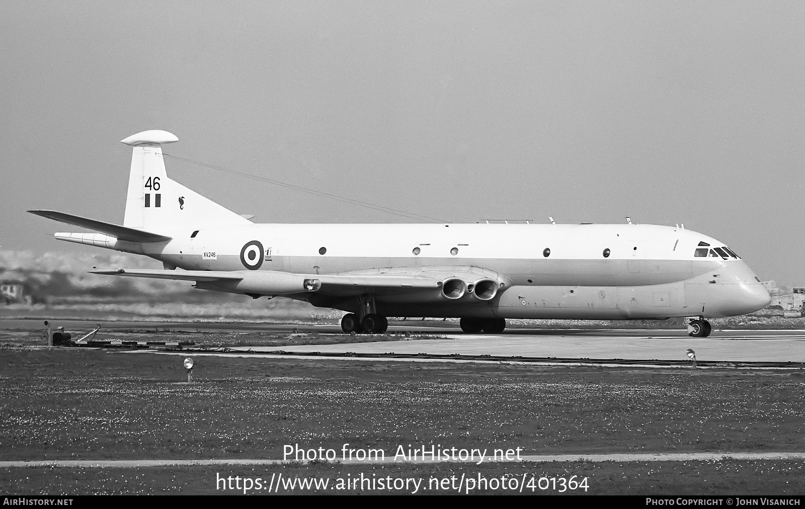 Aircraft Photo of XV246 | Hawker Siddeley HS-801 Nimrod MR.1 | UK - Air Force | AirHistory.net #401364