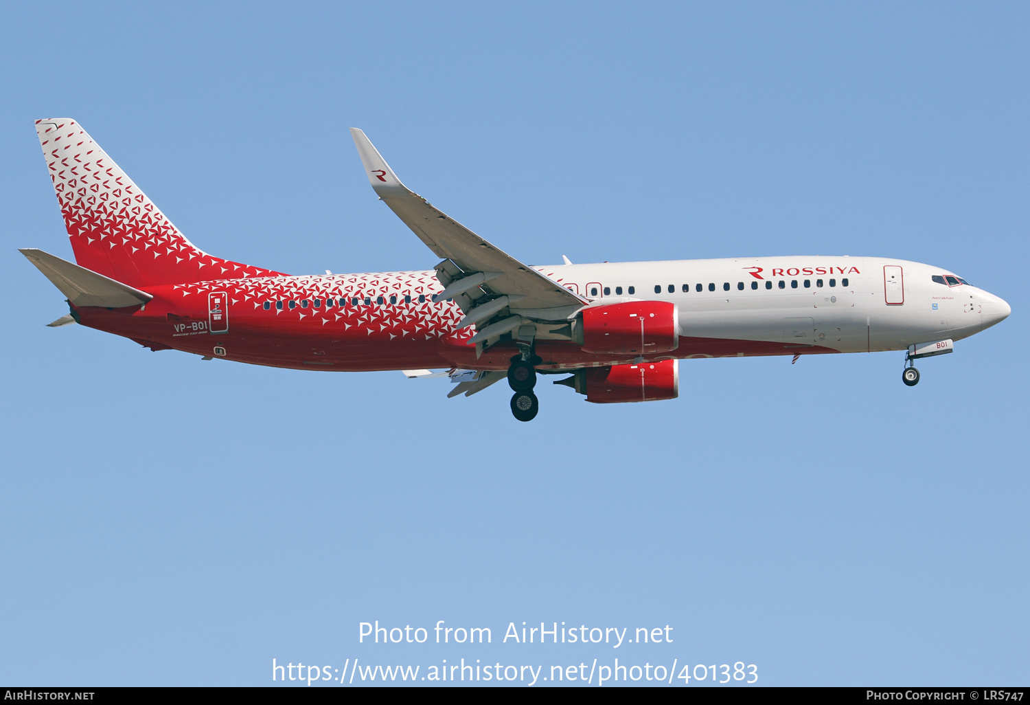 Aircraft Photo of VP-BOI | Boeing 737-800 | Rossiya - Russian Airlines | AirHistory.net #401383