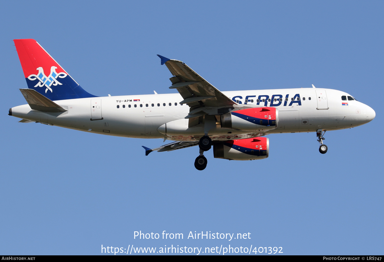 Aircraft Photo of YU-APM | Airbus A319-132 | Air Serbia | AirHistory.net #401392