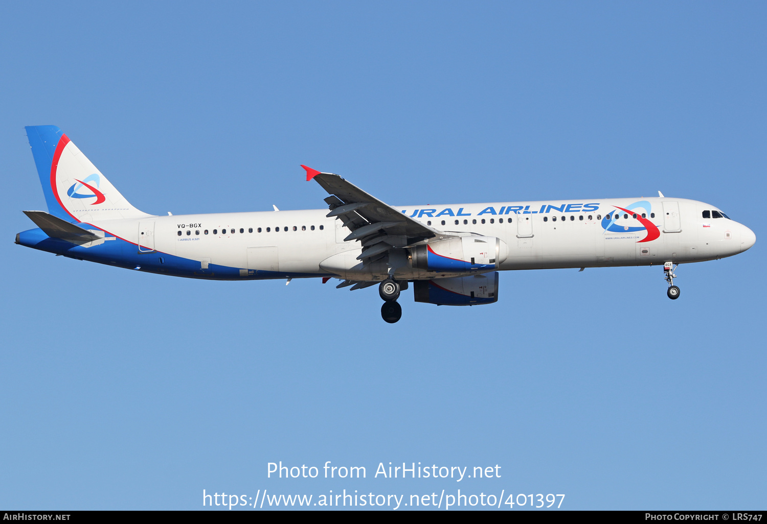 Aircraft Photo of VQ-BGX | Airbus A321-231 | Ural Airlines | AirHistory.net #401397